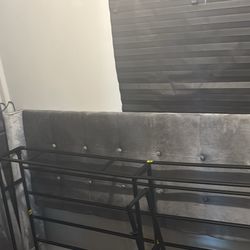 Grey king size bed