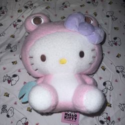 Hello Kitty Pink and White Stuffed Animal