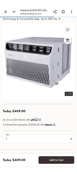 Hisense 8k BTU's BRAND NEW Air Conditioner