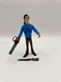 Evil Dead Ash Action Figure Neca Toony Terrors 6” With Chainsaw