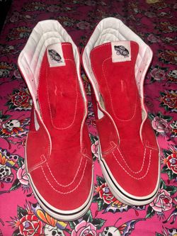 Red hightop vans