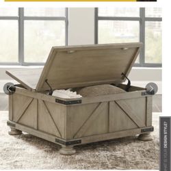 Ashley Aldwin Coffee Table with Storage