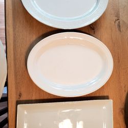 White Serving Trays