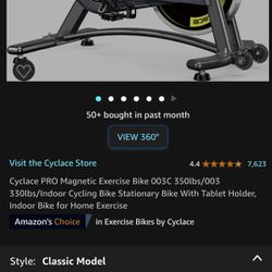 Cyclace Exercise Stationary Bike