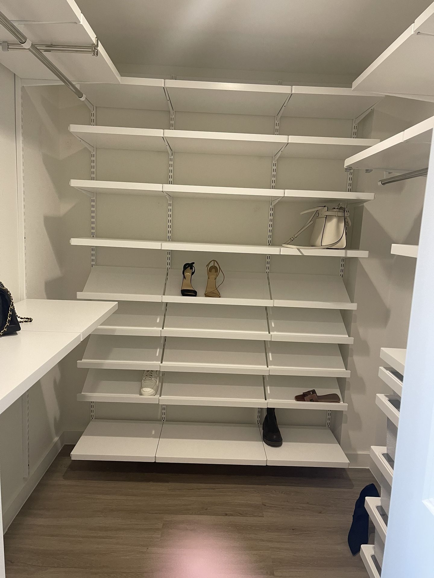 Custom-made Huge Elfa closet! You Can Re Adapt It to your space