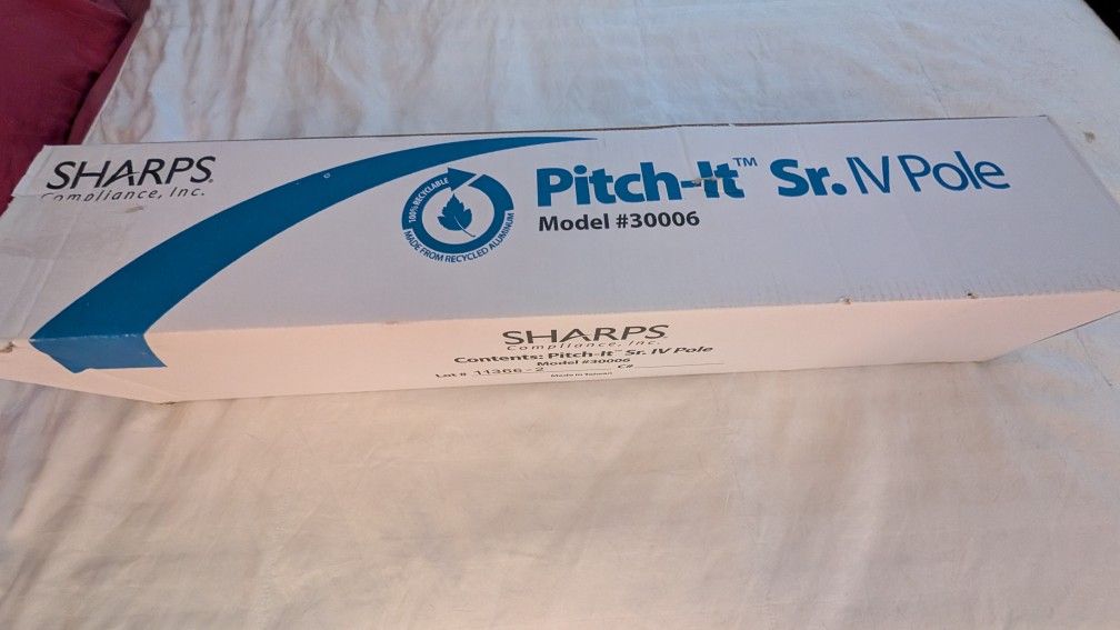 Pitch-It Sr IV Pole Floor Stand, 2-Hook, 5 Caster Base