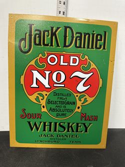 Vintage Jack Daniel's Tin Sign 16*12,5 #F8