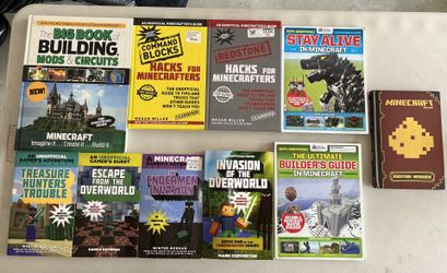 Lot Of 10 Minecraft Building And Fiction Books All New