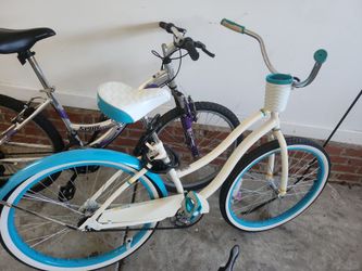 Huffy Good Vibrations 26" White And Blue Green