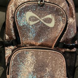 Infinity Rose Gold Glitter Backpack 