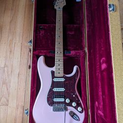 Fender Player Deluxe Stratocaster HSS - Shell Pink with Roasted Maple Neck
