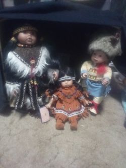 Porcelain Native Dolls
