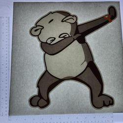 Iron On Heat Transfer  Good For T-shirts Sweaters Jackets T Shirt Design Size Is About 12x12 Panda #126