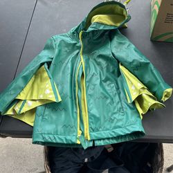 Kids Rain Coat Size 4 .