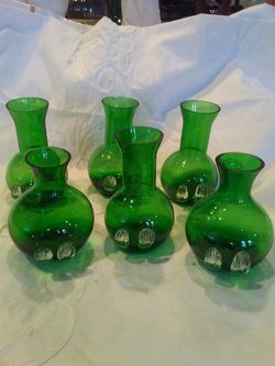 Unique & Cute! Glass Card Holder Flower Vases