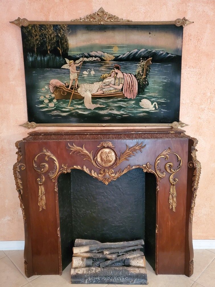 FRENCH ANTIQUE FIREPLACE