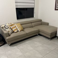 Taupe Sectional Sofa
