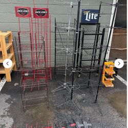 Store Wire Display Racks | 15 Pcs | Miller Lite | Jack Links | Fruit Basket