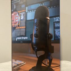 Black Yeti Blue Microphone 