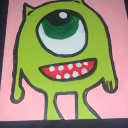 Mike Monsters Inc. Acrylic Painting
