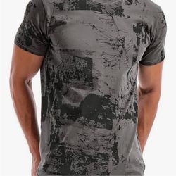 Men’s Graphic, Black And Gray Shirt