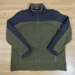 Polo Ralph Lauren Colorblock Full Zip Fleece Jacket Size XL