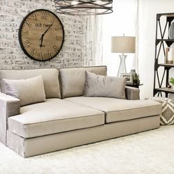 Sectional, Double Chaise Lounge, Sleeper Sofa, Couch 