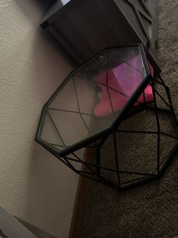 Glass Side Table