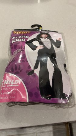 Halloween costume pretty kitty child sz 8-10