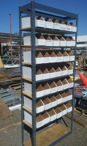 Heavy Duty Metal And Wood Shelving Unit For In Sacramento Ca Heavy Duty Wood And Metal Organizing Rack With Corrugated Bins For In Sacramento Ca