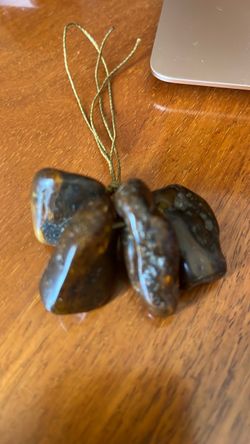 Four(4) Raw Amber  Pendants