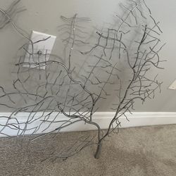 Silver tree decor