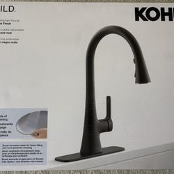Kohler Black Guild Pull-down Kitchen Sink Faucet 