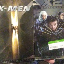 X Men 1 And  2 vhs lot! The first 2 movies! 