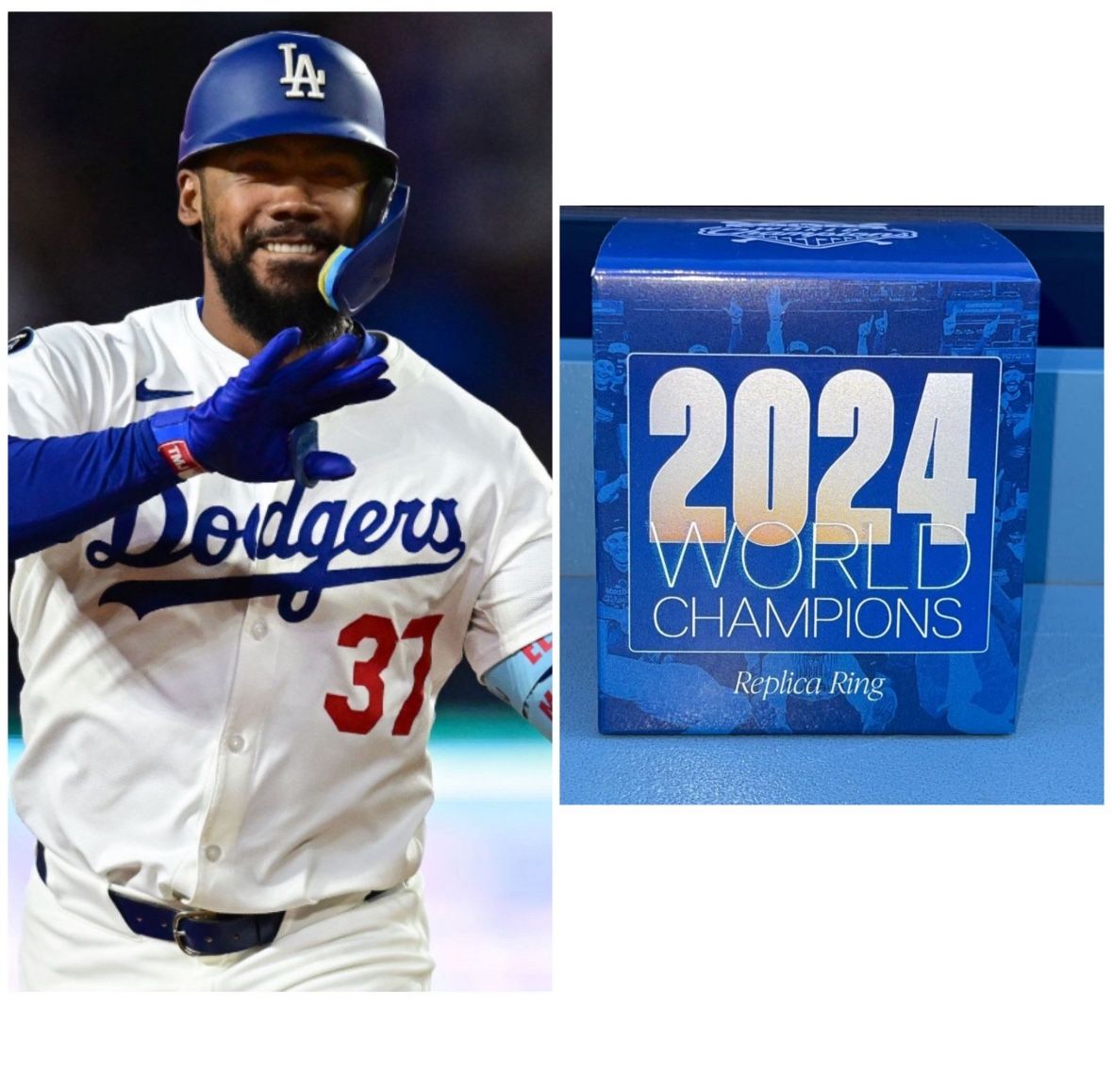 Dodgers Teoscar Hernandez WS Giveaway Ring 2025