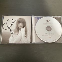 Signed Taylor Swift Cd Tortured Poets Department
