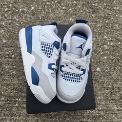 Brand New. Jordan 4 Military Blue. Td Size: 4c, 5c, 6c, 7c, 8c, 9c, 10c (Pick Up Only)