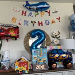 Boys 2nd Birthday Decors