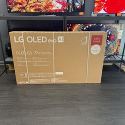 77 INCH LG OLED G5 SMART 4k TVS AI THIN Q BRAND NEW 