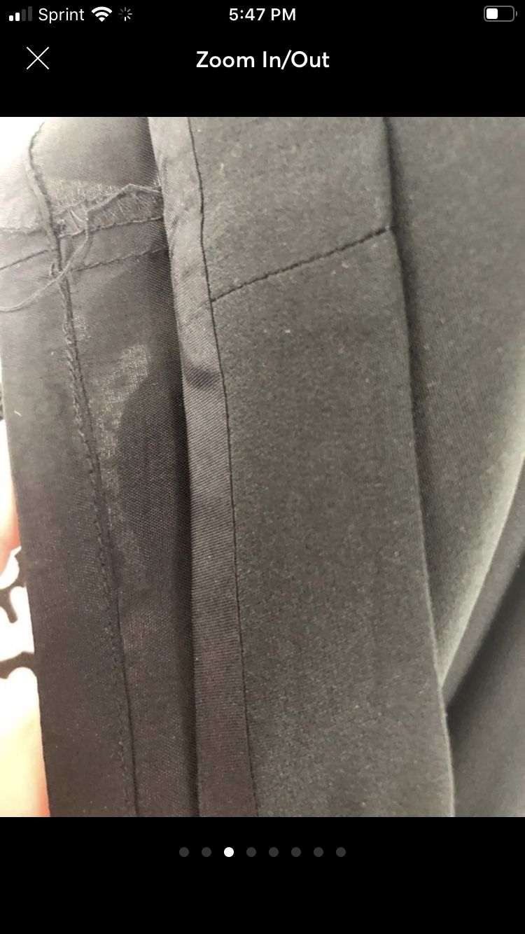 100% SILK Hugo Buscati little black dress loaded with Taylor designs including darts down the back and the front to enhance fitting, A hidden zipper