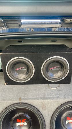 Audiobahn 10 in subwoofers in a seal box