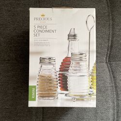 5 Piece Condiment Set