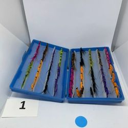 105 Trout Flies in Scientific Angler Fly Bait Box Fishing Lure Tackle