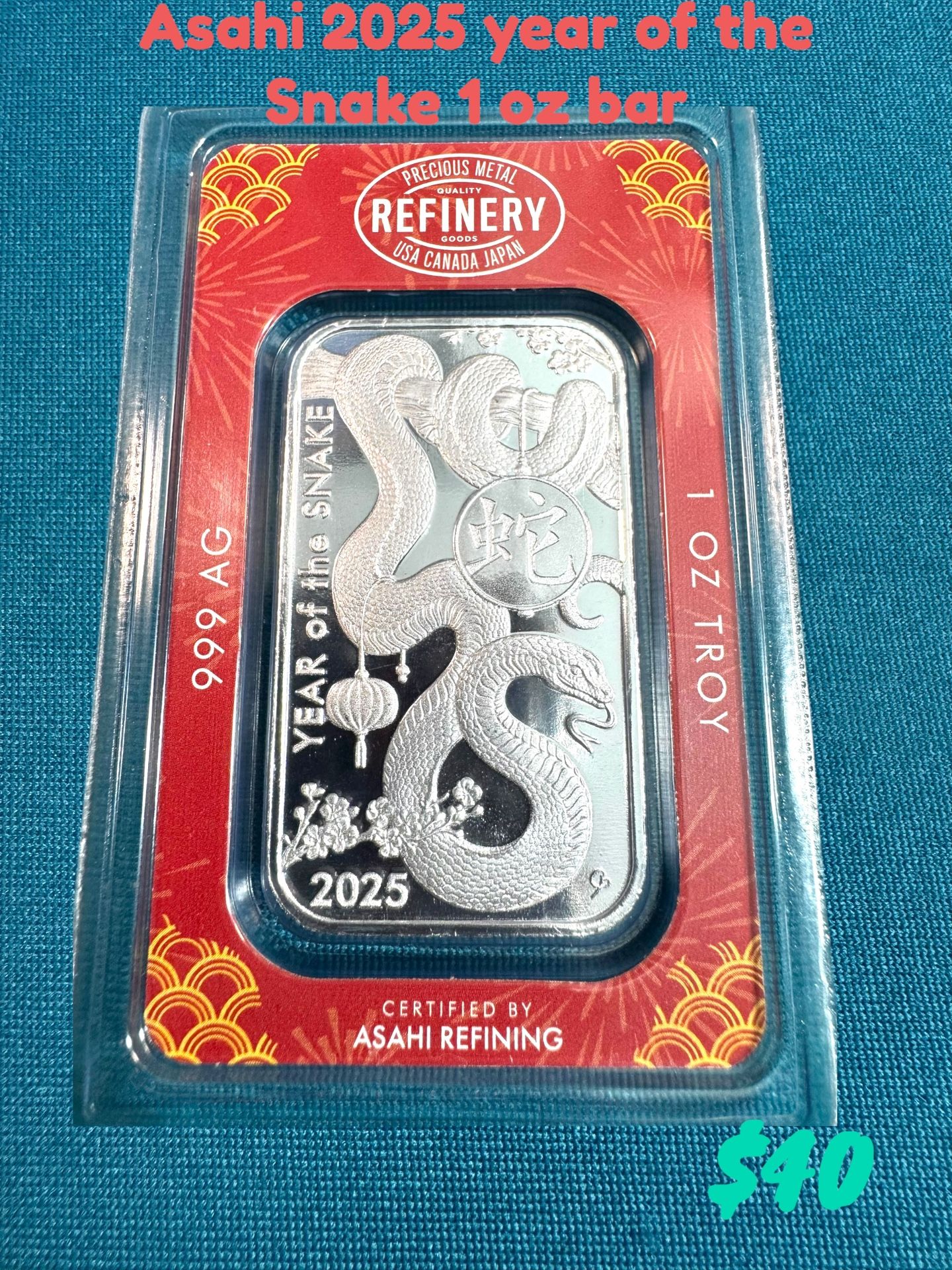1 Oz Silver Bars