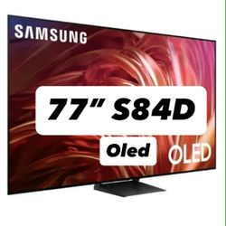 SAMSUNG 77-Inch Class OLED 4K S85D Series HDR Smart TV w/Dolby Atmos, Object Tracking Sound Lite, Laser Slim Design, Motion Xcelerator, Real Depth Enh