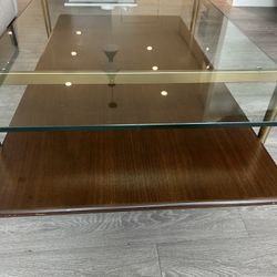 CB2 Glass Coffee Table -$50