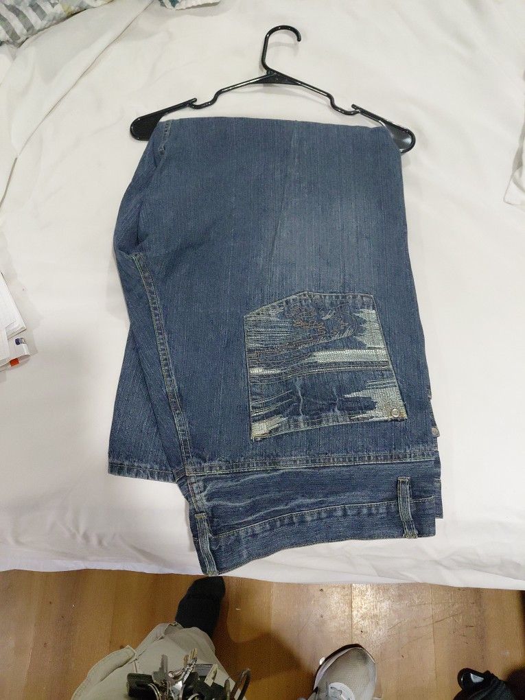 212 Blue Mens Jeans Size 44x36