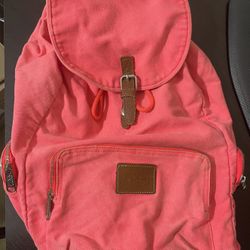PINK Hot Pink Victoria Secret Book Bag Backpack 