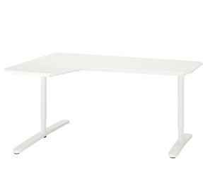 IKEA BEKANT corner desk left, white, 160x110 cm