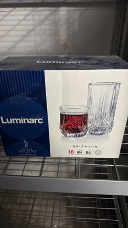 Luminarc Brighton Glassware 16 piece set